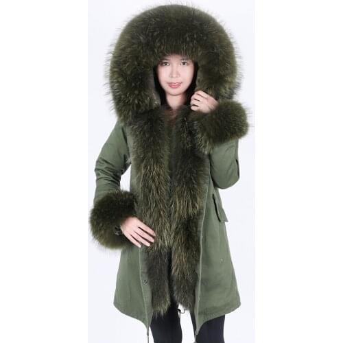 MaoMaoKong cháng kuǎn mícǎi dōngzhuāng wàitào zhēnzhèng de huànxióng pímáo bǎonuǎn wàitào yǔróngfú 32/5000 MaoMaoKong long camo