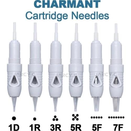 Charmant Microblading Cartridge Needle 8mm Screw Disposable Tattoo Needles For Permanent Makeup Eyebrows Lip liner Eyeliner