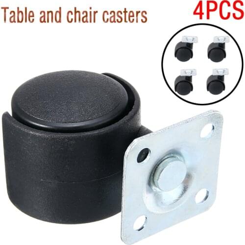 4pcs/set Swivel Castor Wheel Replace Hardware Accessories Chair Wheel Furniture Caster Allow 360 Degree Rotation
