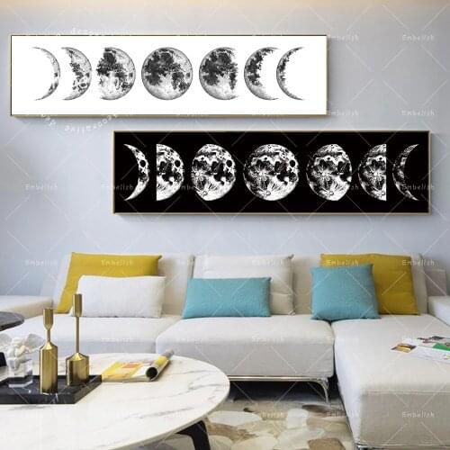 1 Piece Hot Tree On The Moon Landscape HD Print Canvas Oil Paintings For Living Room Home Decor Wall Pictures Modern Poster
