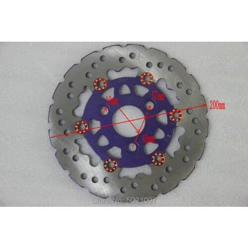 Motorcycle Modified Brake Disks 200mm Diameter 57mm Hole To Hole Distance 40mm Diameter Middle Hole For Yamaha Jog 50/90/100