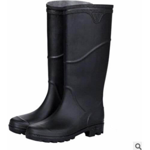 Rain boots mens Joker water boots high waterproof non-slip rain boots labor insurance thickened wear-resistant water boots men