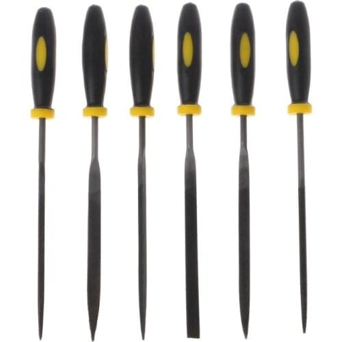 6pcs 140x3mm Metal File Mini Assorted Rasp Diamond Needle File Set Repair Tool Jewelry Wood Grinding Hand Tools