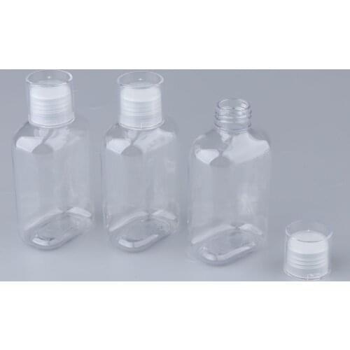 Set of 3, Durable Plastic Makeup Bottles for Make Up Cosmetic Toiletry Skincare Beauty Aids BPA-free 150mL