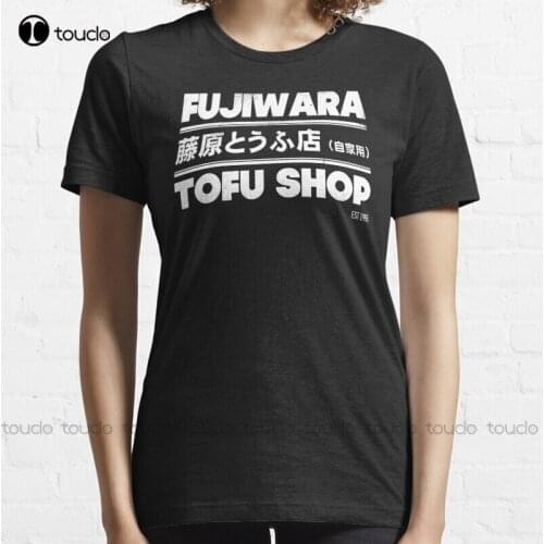 New Initial D - Fujiwara Tofu Shop Tee Initial D 86 Ae86 Anime Fujiwara Tofu Shop (White) T-Shirt Crewneck Shirts S-3Xl Unisex