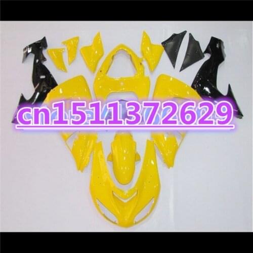 NEW Fairings For KAWASAKI 06-07 NINJA ZX10R 06 07 ZX-10R yellow black ZX 10R 10 R 2006 2007 Body Fairing Kit ABS