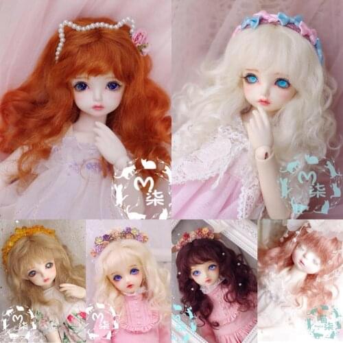 New 1/12 12cm 3-4 inch 9-10cm 1/8 4-5 inch 14cm BJD Mohair wig, multicolor BJD Doll Wig