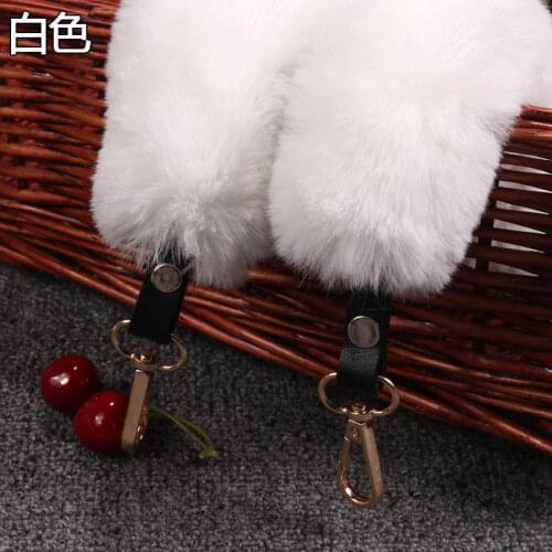 2020 Hot New Bag Chain Handbag Faux Fur Belt Fluffy Furry Shoulder Strap Long with Buckle Soft Comfortable Pure Color Fashion