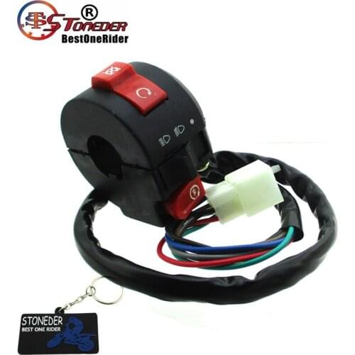 STONEDER Kill Starter Light Switch Assembly For Sunl Roketa Coolster 50cc 70cc 110cc 125cc ATV Quad