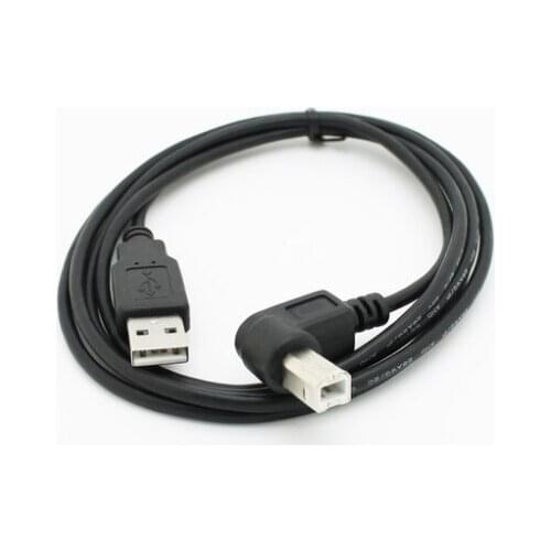 USB2.0 turn head print mouth elbow straight cable USB 1.5 meters A revolution of B male elbow printing line