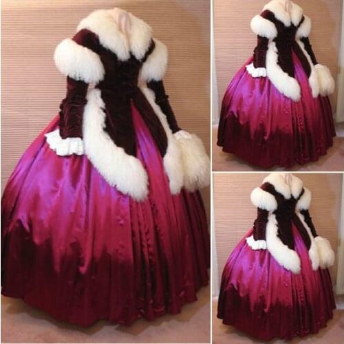 HistoricalElegant Vintage Victorian Dresses 1860s Scarlett Civil War Southern Belle dress Marie Antoinette dresses US4-36 C-828