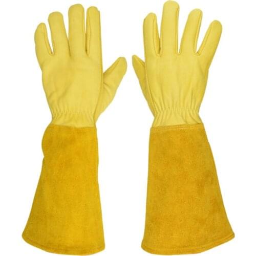 New Long Gardening Protective Gloves Work Planting Housework For Men Women Proof Rose Pruning With Long Forearm Gauntlet