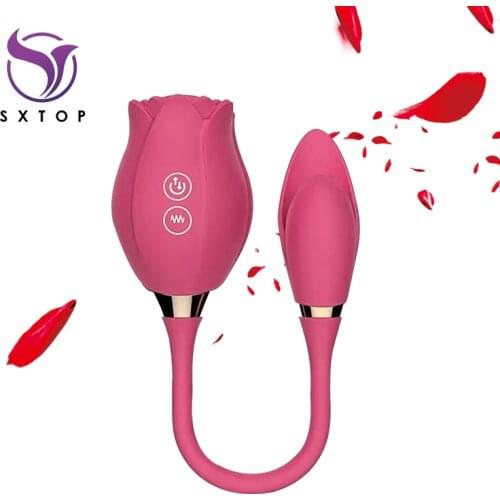 Rose Clitoral Sucking Licking Vibrator female Clit Sucker G Spot Stimulator Female Masturbator Erotic Sex Toys for Couple women