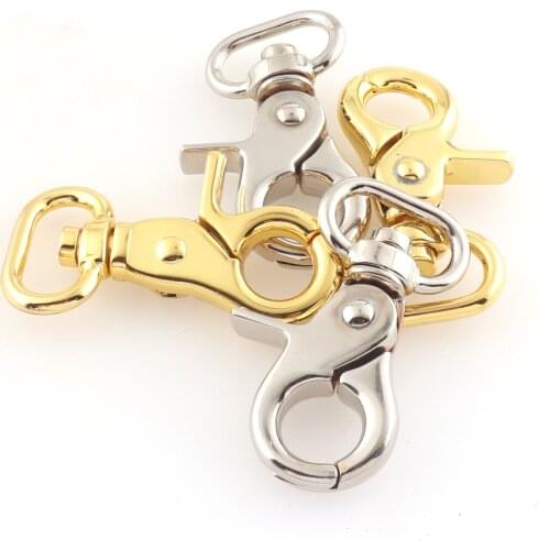 21mm Swivel Clasp claw gold dog collar for belt swivel hook dog hook Handbag Clasp strap Lobster Clasp Purse key ring clip