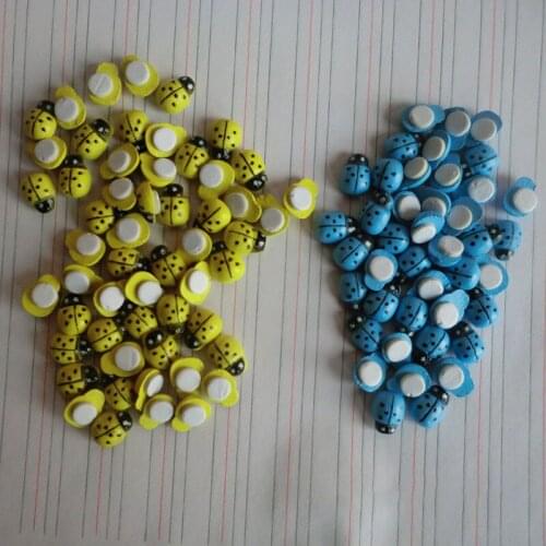 100 PCS Ladybug Colorful Wooden Cartoon DIY Stickers Fridge Magnet Souvenir Decor Refrigerator Home Decoration Accessories