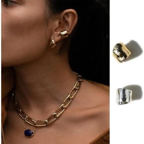 2 Colors Exquisite Simple Clip Earrings Unisex No Piercing-Clip Fashion Jewelry Accessories