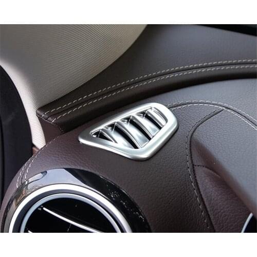 2Pcs Car Interior Dashboard Air Outlet Vent Trim Frame Sticker For Mercedes Benz E Class 2016 Styling Car-covers