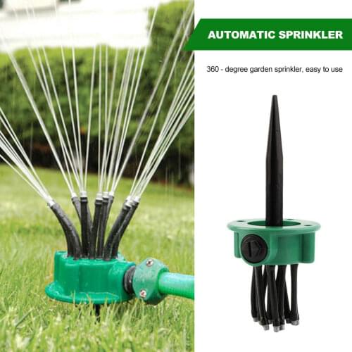 360 Degree Garden Automatic Sprinkler Lawn Gardening Irrigation Tool can be Adjusted at Any Angle Spray Watering Nozzle Shipping