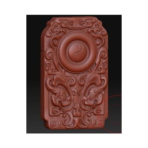 3d model relief for cnc in STL file format Heaven and Earth