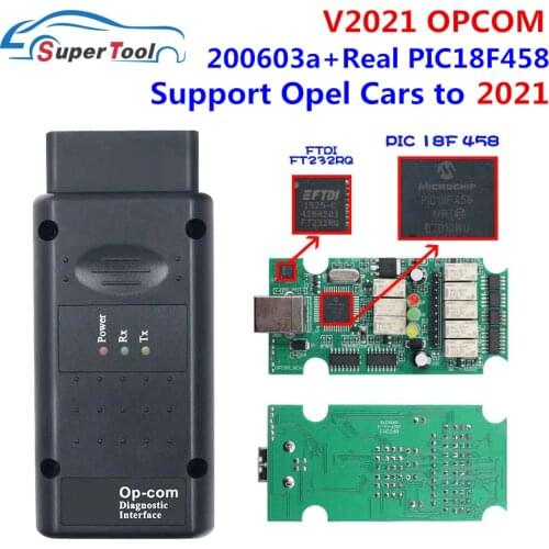 OP COM 2018 170823C For Opel CAN BUS Car OPCOM 1.70 Flash Firmware Update Real PIC18F458 FTDI FT232RL Chip OBD2 Auto Scanner