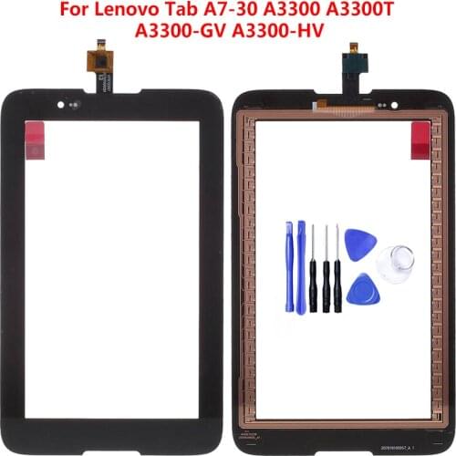 Black For Lenovo Tab A7-30 A3300 A3300T A3300-GV A3300-HV Digitizer Touch Screen Panel Sensor Glass Replacement Free Tools