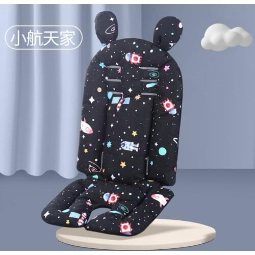 Baby Cotton Print Stroller Pad Car Seat Trolley Chair Pad Mattresses Pillow Cover Child Carriage Cart Thicken Warm Cushion