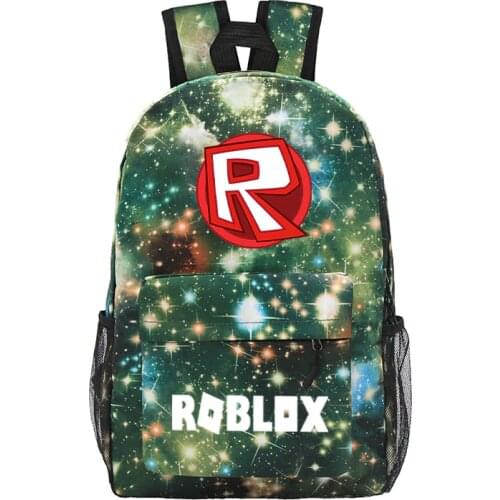 Nebula Style Canvas ROBLOX Backpack For Teenagers Kids Boys Children Student School Bags Travel Shoulder Bag Unisex Laptop Bag