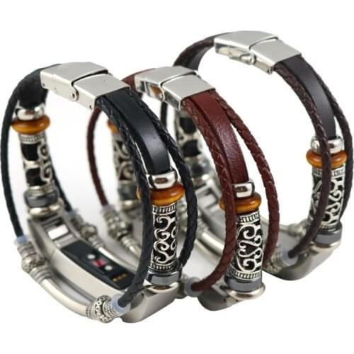 Kinganda New Original Replacement Leather Wristband Band Strap Bracelet For Fitbit Alta/Fitbit Alta HR Hot 18Mar28