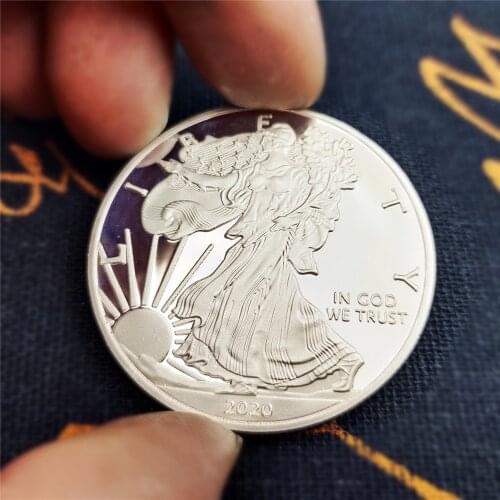 American Statue Of Liberty Eagle Coin Collection Commemorative Souvenir Challenge Collectible Gift Coins Home Decoration 2021