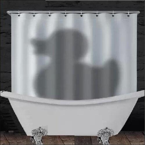 Europe and the United States creative shower curtain spot blood handprint Halloween bathroom cloth polyester duck duck curtain