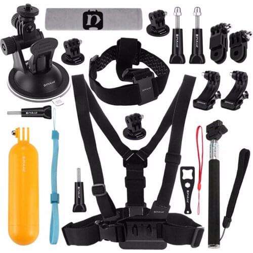 20 in 1 Action Camera Mount Accessories Combo Kits for GoPro HERO7/HERO6 /5 /5 Session /4 Session /4 /3+ /3 /2 /1 Xiaoyi SJcam