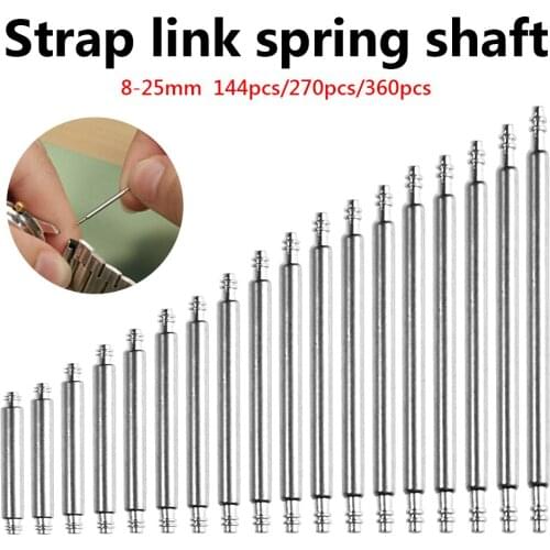 360/270PCS Watch Repair Tool Kit Watch band Pin Spring Bar Release Pins 8 9 10 11 12 13 14 15 16 17 18 19 20 21 22 23 24 25mm
