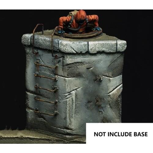 Self-assembled New Unassembled 1/35 MODERN SOLDIER WITH MASK (NO BASE ) Resin Figure Unpainted Model Kit