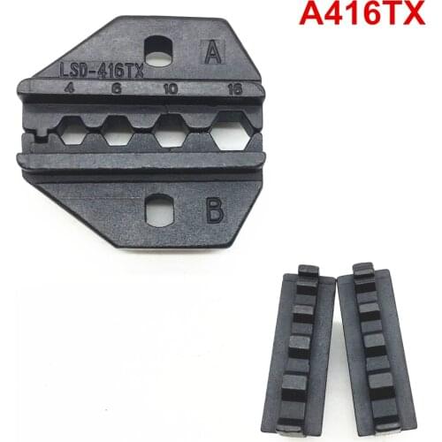 Crimp die set A416TX crimping jaws for non-insulated cable connector terminals 12-6AWG 4-16mm²