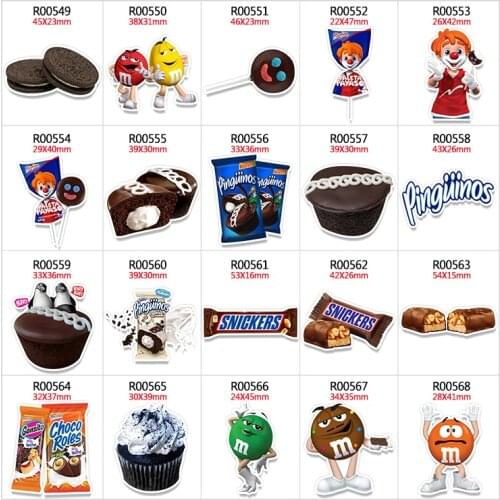 New 30 Pcs resins Chocolates pattern planar resin cabochon DIY