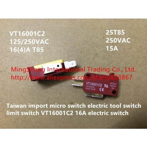 Original new 100% import micro switch electric tool switch limit switch VT16001C2 16A electric switch