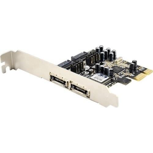 PCI-E TO SATA/ESATA RAID Converter Card Desktop Hard Drive pcie Expansion Card Sil3132 Chipset pCIE TO SATA3.0 2 PORT ESATA