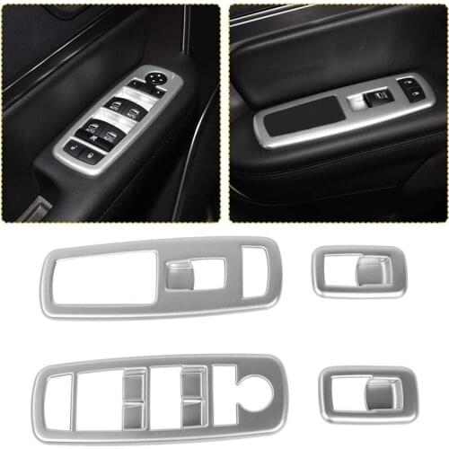 Window Switch Button Frame Trim Decals Trim Cover Sticker for Jeep Grand Cherokee 2011-2019 Car Accessories