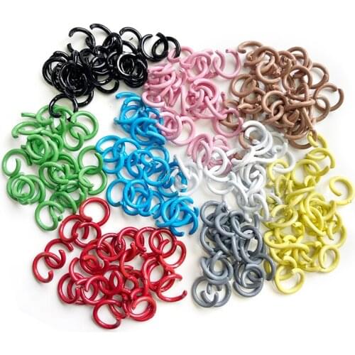 DIY Jewelry Findings Open Single Loops Jump Rings & Split Ring for Keychain jewelry making Open Jump Rings Connectors Wholesale