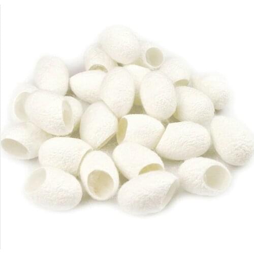 100 Pcs Silkworm Balls Purifying Whitening Exfoliating Scrub Blackhead Remover Natural Silk Cocoons Facial Skin Care