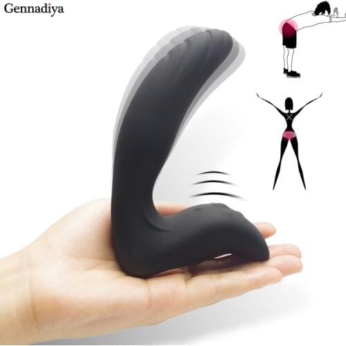 Silicone Anal Dildo Vibrator Prostate Massager Vibrating Butt Plug Anus G Spot Stimulator Anal Plug Beads Sexo Sex Toys for Men