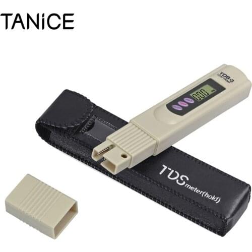 TANiCE High Quality Digital TDS 3 Temp PPM TDS Meter Portable Water Quality Purity Tester Monitor For Pools Spas Aquariums