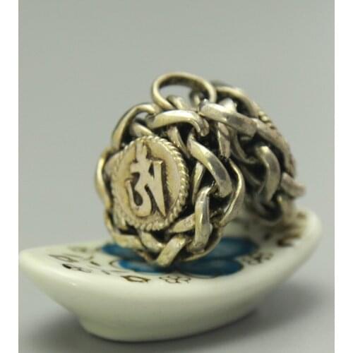 TGB071 Tibetan silver Antiqued OM Mantras Amulets Pendant Nepal vintage bird nest Prayer Box Pendants