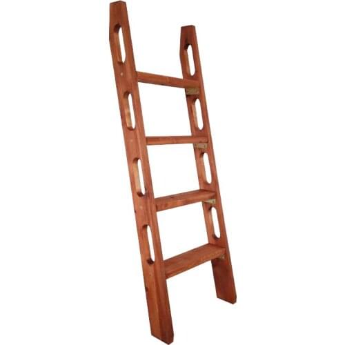 Integral Handrail Wooden Ladder Student Bed Ladder With Hole Household Vertical Ladder Attic Stairs Solid Wood Movable Stairs