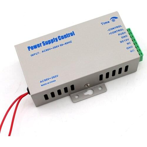 High Quality Power Supply Control DC12V 3A/5A New Door Access Control system Switch Power Supply AC 90~260V Delay time max 15s