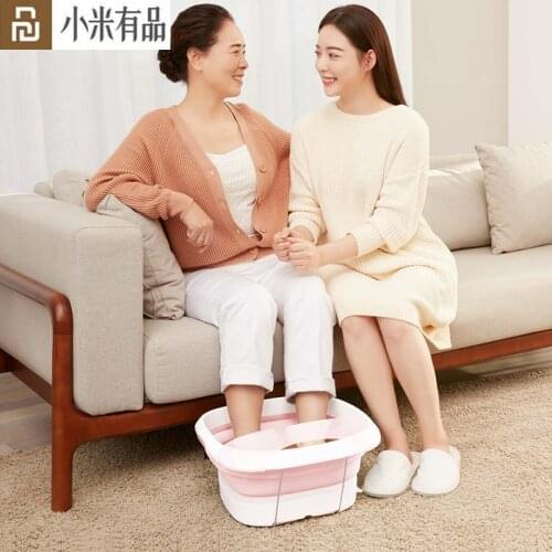 Youpin Leravan Foldable Footbath Foaming Massage Bucket Electric Heating Foot Bath Basin Portable Bathtubs Massage Footbath
