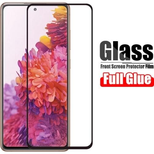 Protective Glass On For Samsung Galaxy A51 A71 S20 FE S21 Plus A31 A41 A02S A12 A21S M31 M31S M51 A21 A02 Screen Protector Film