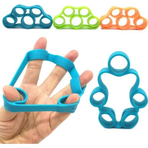 1 Pc Finger Gripper Strength Trainer Resistance Bands Hand Grip Wrist Trainer Yoga Stretcher Wrist Exercise Fitness Equipment