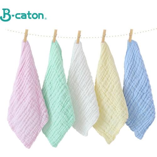 10PCS Towel Baby newborn Baby bath towel Cotton Burp Cloth Soft Absorbent 6-Layer Gauze kids face baby stuff muslin towel