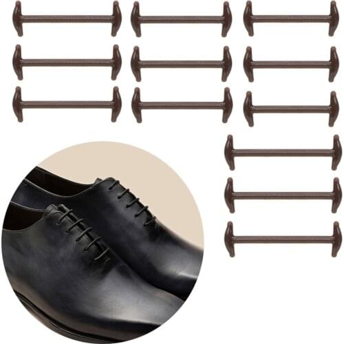 12Pcs/Set Multifunctional Elastic Shoe String Lazy silicone laces Leather Shoes Elastic Silicone Shoe Lace Fashion